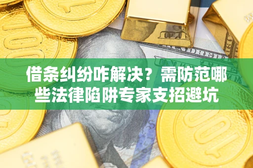 北京借条纠纷咋解决？需防范哪些法律陷阱专家支招避坑