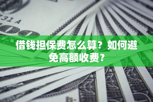 北京借钱担保费怎么算？如何避免高额收费？