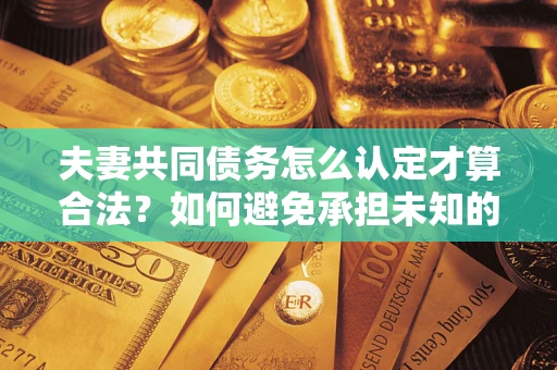 北京夫妻共同债务怎么认定才算合法？如何避免承担未知的债务风险？